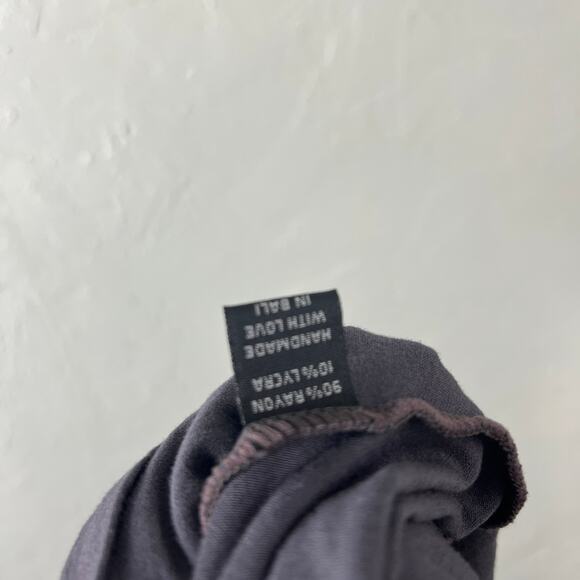 Caraucci Women's Shirt O/S Festival Dolman Gray Rayon Stretch Long Sleeve D3-21 - Picture 6 of 6